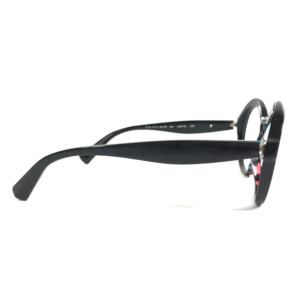 Alain Mikli Eyeglasses Frames Floretta A03118 004 Red Teal Stain Round 54-18-140